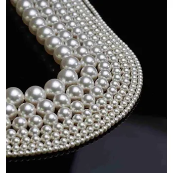 Dětské navlékací korálky Pro Háčkování Voskované perly 6 mm 70401