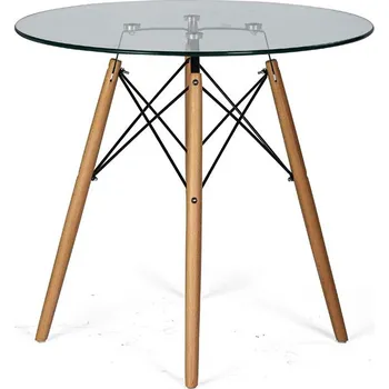 Jídelní stůl B2B Partner Skleněný stůl VIDRIO, průměr 80 cm