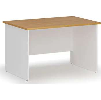 Psací stůl B2B Partner Kancelářský psací stůl PRIMO WHITE, 120x80 cm, bílá/buk