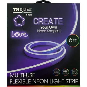 LED osvětlení LED pásek USB TRIXLINE TR-33N 1,8m fialový neonový