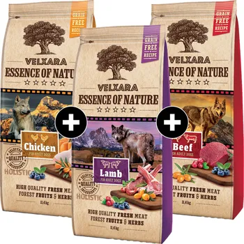 Krmivo pro psa MOJE COMBO: Velxara Essence of Nature GF Adult (3 x 11,4 kg)