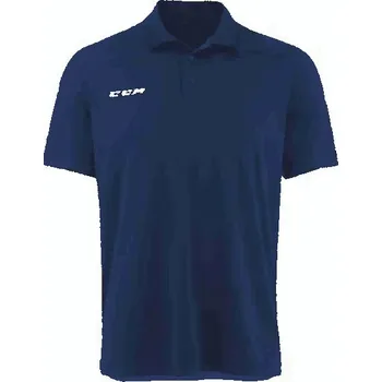 Pánská košile Polokošile CCM Team Polo Pike 359713204 Barva: NV - Tmavě modrá, Velikost: XL