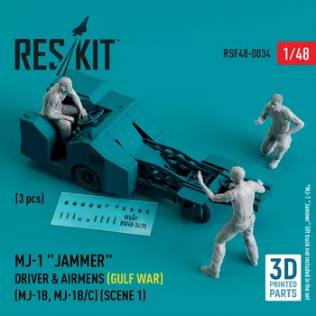 Plastikový model Reskit 1/48 MJ-1 Driver&airmens (Gulf War) scene 1