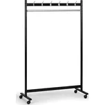 B2B Partner Kovový řadový věšák - s kolečky, oboustranný