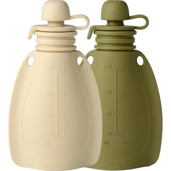 MININOR Silikonová kapsička 2 ks Soft Rabbit/Moss Green