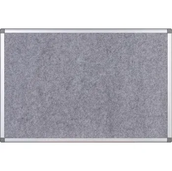 Kancelářský nábytek B2B Partner Textilní nástěnka, šedá, 1800 x 1200 mm