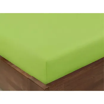 Prostěradlo Bavlněné napínací prostěradlo - zelené 90x200