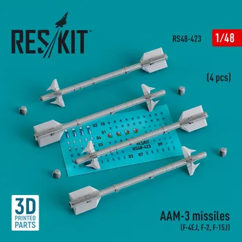 Plastikový model Reskit 1/48 AAM-3 missiles (4 pcs.) 3D Print