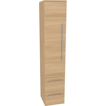 Kotel Mereo - CN697DSB1 - Bino, koupelnová skříňka vysoká 163 cm, levá, Multidecor, Dub Sand Barbera