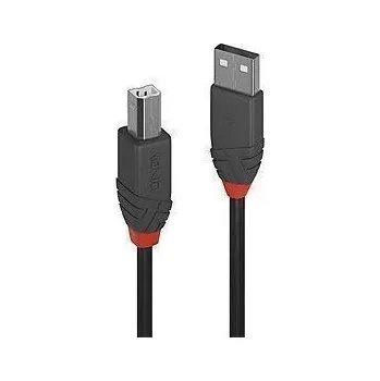 Datový kabel Lindy Anthra Line - USB kabel - USB na USB Typ B - 20 cm