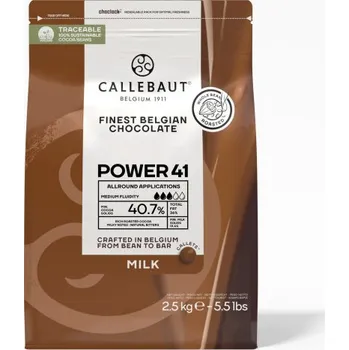 Čokoláda CALLEBAUT POWER 841 mléčná čokoláda (40,7%) 2,5kg pecky