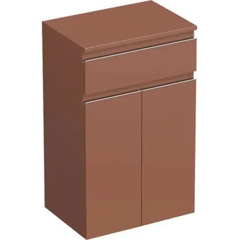 Koupelnový nábytek Koupelnová skříňka nízká Intedoor TRENTA cotto matná 50 x 83,4 x 35 cm TRE SN 50 1Z 2D S A9556