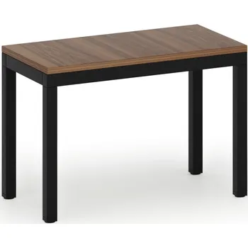 Nábytek B2B Partner Šatní lavice, sedák - lamino, délka 600 mm, černé nohy, ořech