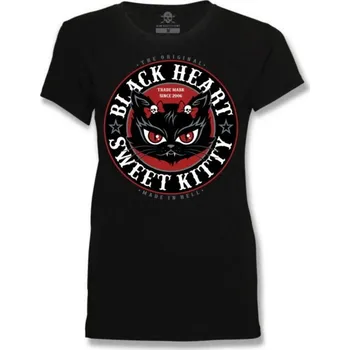 Dámské tričko tričko street dámské - KITTY - BLACK HEART - 19661 - S