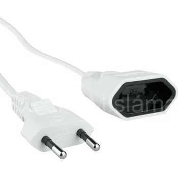 Prodlužovací kabel prodlužka zásuvka plochá 3m bílá 2x0,75mm PPS130