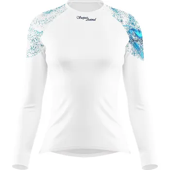 Dámské termoprádlo Dámské funkční triko dlouhý rukáv HEART bílá Bamboo Light New