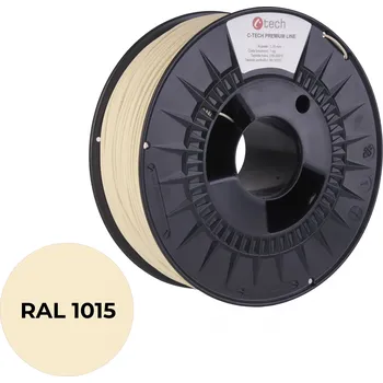 Filament C-Tech 3DF-P-PLA1.75-1015 3D filament, PREMIUM LINE, PLA, slonová kost světlá, RAL1015, 1,75mm, 1kg