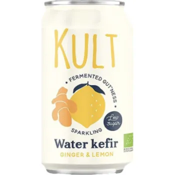Limonáda Bio vodní kefir s příchutí citronu a zázvoru 330ml, Kult