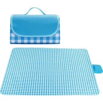 Pikniková deka Pikniková deka s kostkovaným vzorem modro-bílá 200 x 145 cm