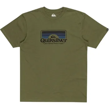 quiksilver Pánské triko step inside tee four leaf clover - gph0