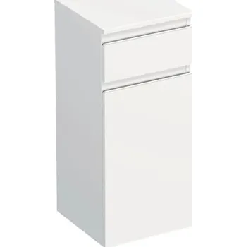 Koupelnový nábytek Koupelnová skříňka nízká Intedoor TRENTA bílá matná 35 x 83,4 x 35 cm TRE SN 35 1Z K W 379