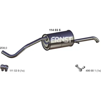 Auto-moto Zadní tlumič výfuku ERNST 114035