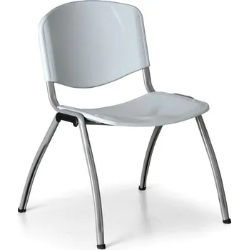 Nábytek B2B Partner Plastová jídelní židle LIVORNO PLASTIC, šedá