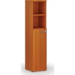 B2B Partner Kombinovaná kancelářská skříň PRIMO WOOD, dveře na 3 patra, 400 x 420 x 1781 mm, třešeň