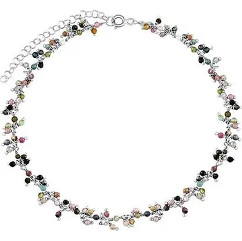 Náramek Stříbrný náramek s pravým turmalínem Bern INS1014BMTS