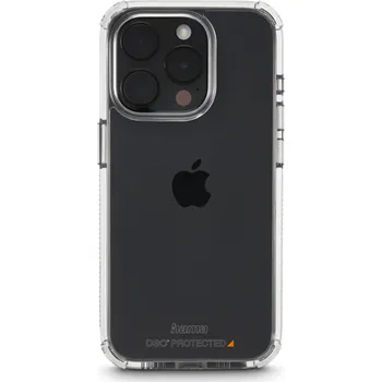 Pouzdro na mobilní telefon Hama Extreme Protect, kryt pro Apple iPhone 15 Pro, materiál D3O®, nežloutne, průhledný