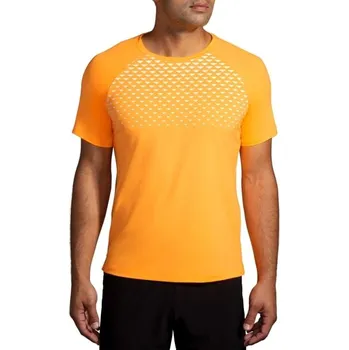Pánské tričko BROOKS Atmosphere Short Sleeve 2.0 M oranžová M