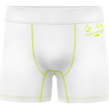 Dětské funkční trenýrky ROBORYBA bílá Bamboo Ultra - Žlutá neon / 110