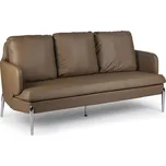B2B Partner Kožená sedací souprava LUXOR, třímístná, hnědá