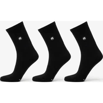 Pánské ponožky Ponožky Footshop Short Socks 3-Pack Black 36-38