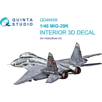 Plastikový model Quinta studio 1/48 MiG-29K 3D-Print.&col.Interior (HOBBYB)