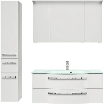 Koupelnový nábytek Koupelnová sestava Pelipal xpressline 4005 150 cm bílá vysoce lesklá 4005.1206112110