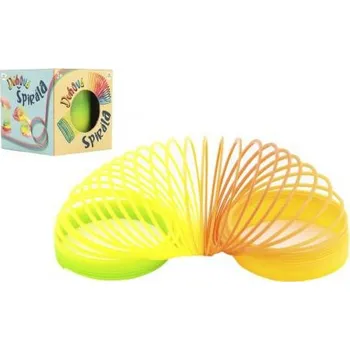 Teddies Spirála/pružina duhová plast průměr 7,5cm