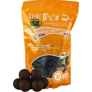 Boilies THE ONE Rozpustné boilie Gold 1kg 20mm (THE ONE Soluble boilie GOLD 1kg 20mm)