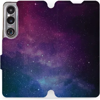 Pouzdro na mobilní telefon Flipové pouzdro Mobiwear - Sony Xperia 1 VI - V147P Mlhovina (Knížkové flip pouzdro, obal, kryt na mobil Sony Xperia 1 VI - V147P Mlhovina, materiál Umělá kůže + TPU - ochrana 360°, stojánek, silikonová vanička, magnetické zavírání)