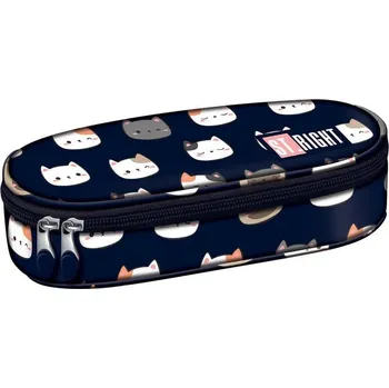 Penál Penál oválný Cute Kitties, rozměry: 230 x 105 x 55 mm