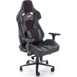 Herní židle BALDUR — ekokůže, černá / červená