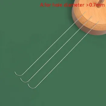 Nástroj na niť a příze Sada jehel na korálkování a výrobu šperků | 3ks - A