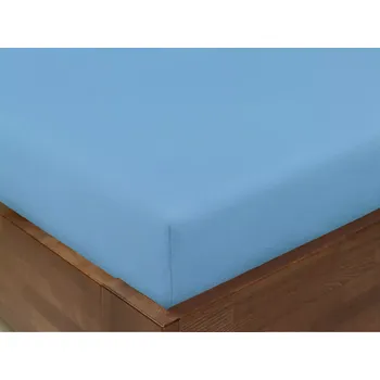 Prostěradlo Bavlněné napínací prostěradlo - modré 90x200