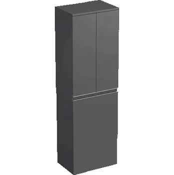 Koupelnový nábytek Koupelnová skříňka vysoká Intedoor TRENTA antracit matný 50 x 161,8 x 35 cm TRE SV 50 2D K S A3396