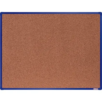 boardOK Korková nástěnka boardOK v hliníkovém rámu, 1200 x 900 mm, modrý rám