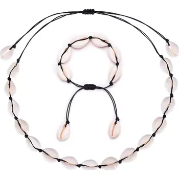 Souprava šperků Olivie Sada z přírodních mušlí ČERNÁ 8963