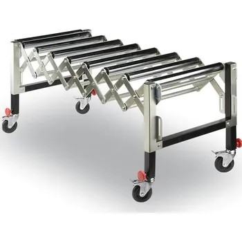 Dopravníkový pás B2B Partner Válečková dráha flexibilní, 620-950 mm, 130 kg