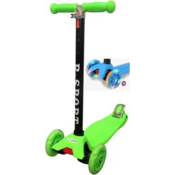 Koloběžka Mamido Koloběžka H1 se svítícími koly zelená