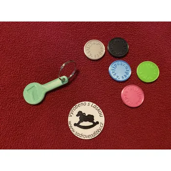 HandMade by VeJa Žeton do nákupního košíku - sedmička (7)