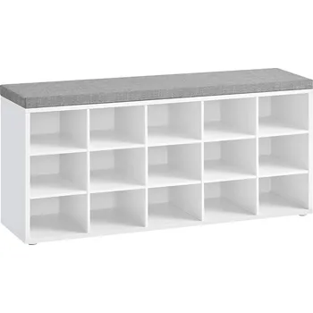 Botník VASAGLE LHS15WT botník s lavičkou 105 cm bílý